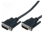 Кабел CG401D-018-PB Кабел; DVI-D (18+1) щепсел,от двете страни; 1,8m; черен