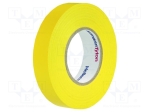 Изолирбанд HTAPE-FLX-15YE Лента електроизолационна W 15mm L 10m Thk 0,15mm жълт 220%
