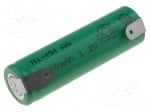 Акумулаторна батерия ACCU-AA220 Акумулатор Ni-MH AA 1,2V 2200mAh метални ленти за запояване