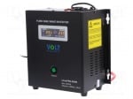 Резервно захранване SINUS-PROW-800-12 Преобразувател: DC/AC 500W Uизх 230VAC Конектор мрежов 230V 0?40°C