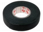 Текстилна лента SCAPA-003-19 Лента: текстилна W: 19mm L: 25m Thk 0,25mm каучуково черен