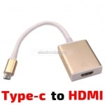 Кабел преходник адаптер Type C  към HDMI female Кабел USB 3.1Type C конектор към HDMI 1080p 2K HDTV адаптер за Apple MacBook Chromebook