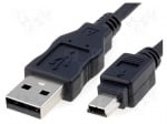 Кабел USB-MINI 5pin CAB-MUSB-A5/3 Кабел; USB 2.0; USB A щепсел,USB B mini щепсел; 3m; черен; Canon