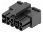 Конектор MF30-HFD1-10 Щепсел; проводник-платка; женски; MF30; 3mm; PIN: 10; без контакти
