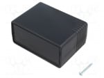 Кутия KM-42BN/BK Кутия: с панел; X: 88mm; Y: 64mm; Z: 43mm; ABS; черен