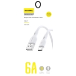 Кабел USB A/C PAVAREAL kabel USB do Typ C 6A PA-DC186C 1 m. бял