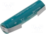 Акумулаторна батерия ACCU-R3/L Акум: Ni-MH; AAA, R3; 1,2V; 700mAh; Изв: метални ленти за запояване