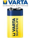 Батерия VARTA SUPERLIFE R22 9V 6F22