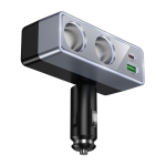 Разклонител за автомобилна запалка Z65B Зарядно за кола Hoco 1xUSB A + 1xUSB C + 2x порта за запалка PD QC3.0 max 240W/24V Z65B черно