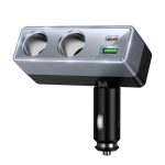 Разклонител за автомобилна запалка Z65B Зарядно за кола Hoco 1xUSB A + 1xUSB C + 2x порта за запалка PD QC3.0 max 240W/24V Z65B черно