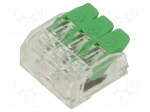 Съединител за кабел DGBSC-SG01/4-03P17 Бърз конектор; DGBSC-SG; 32A; 450V; на проводник; пружинна клема
