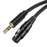 Микрофонен кабел stereo Jack 3.5мм - CANON (XLR), 2 метра КАНОН ЖЕНСКИ/3.5 ММ СТЕРЕО 2 МЕТРА ATC