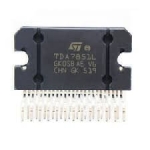 TDA7851L SQL-25 4 x 48W MOSFET quad bridge power amplifier, 4 x 48W/4? max, 4 x 28 W/4 Ohm = Pa2031a