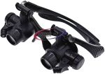 Лупа за глава Magnifier 9892G Увеличение: 25x 20x 15x 10x, две LED светлини, за ремонт на електроника, часовници