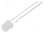 Светодиод 5mm бял OSW5YK57E2A LED; 5mm; бял; 1560mcd; 100°; Чело: плосък; 2,9?3,6V; Бр.изв: 2