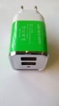 Адаптор 220V 2x1A USB YJY-8802 RED/WHITE OMEGA