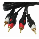 Кабел 2RCA-2RCA 3m Аудио видео кабел чинчове 2RCA, HQ, 3 метра CABLE-2RCA/300 HQ