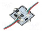 Светодиоден модул RGB HC-F12V-3535 Модул: LED; Цвят: RGB; 150°; Бр.диоди:4; 47mA; Кут:5050,PLCC6; 12V