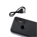 Bluetooth колонка SP MCE-030, Соларен панел, Фенер, FM радио, литиево-йонна батерия, слот за USB/micro SD CARD, черен